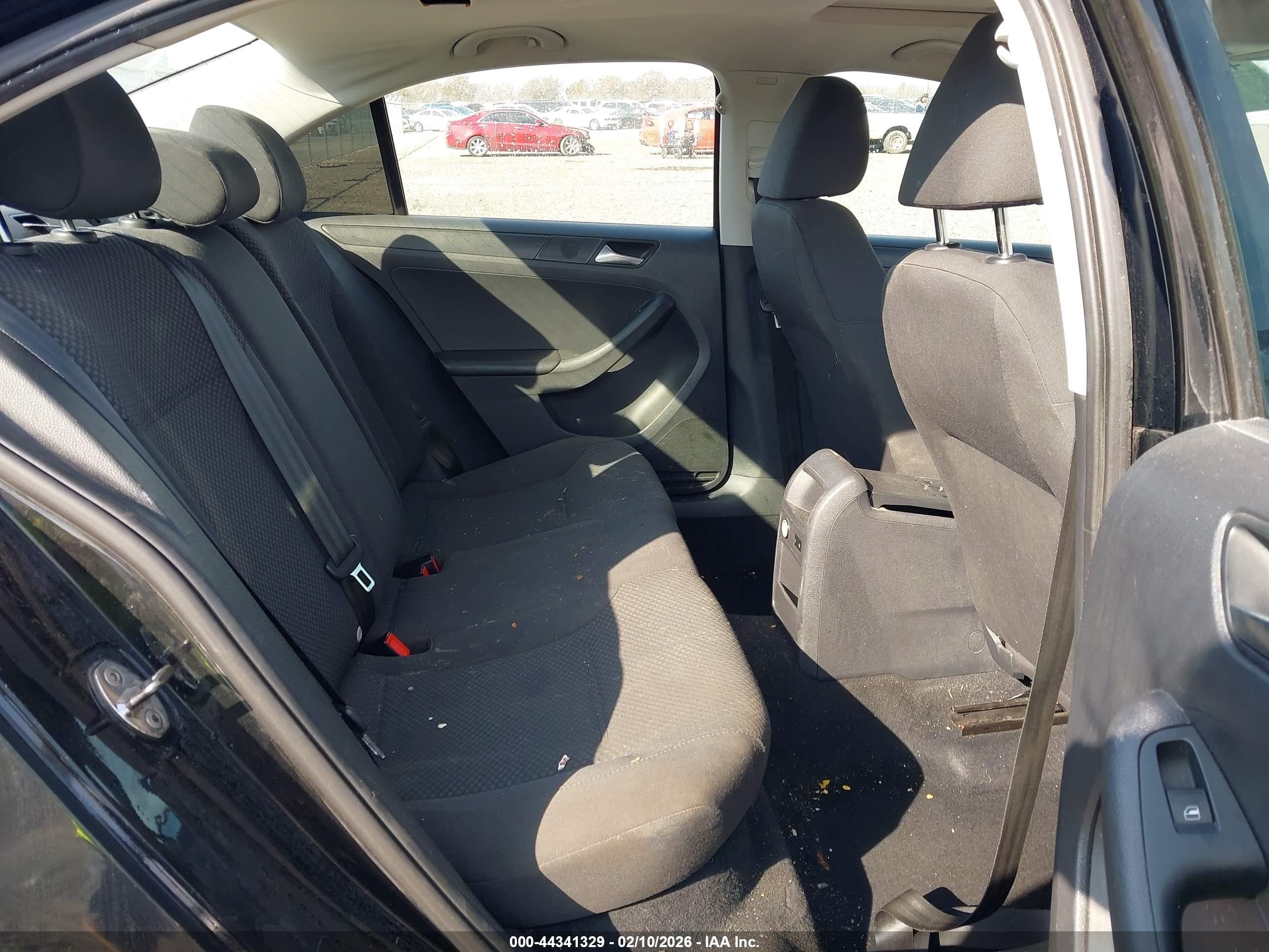 2013 Volkswagen Jetta 2.0l S Black vin: 3VW2K7AJXDM357074
