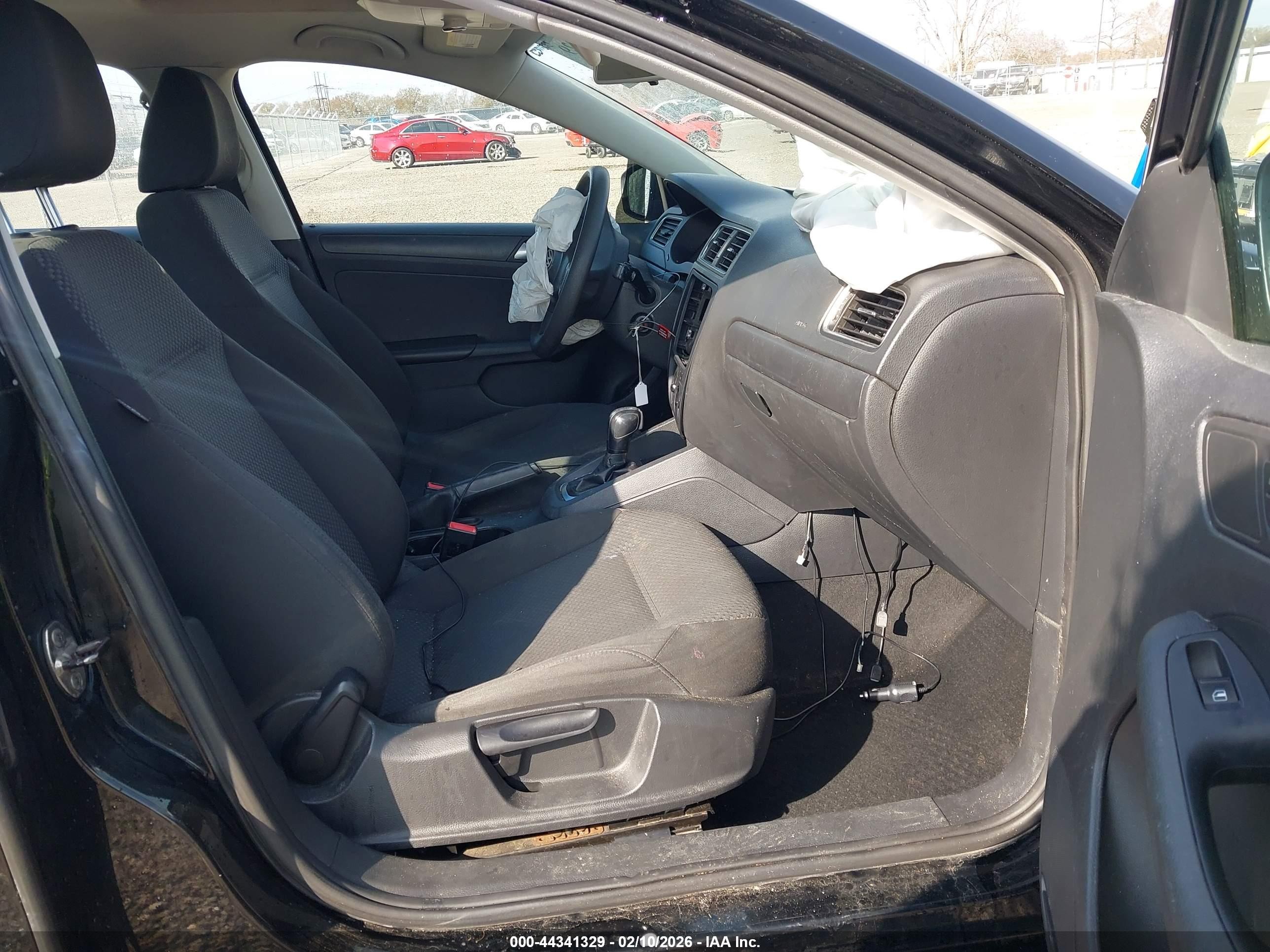 2013 Volkswagen Jetta 2.0l S Black vin: 3VW2K7AJXDM357074