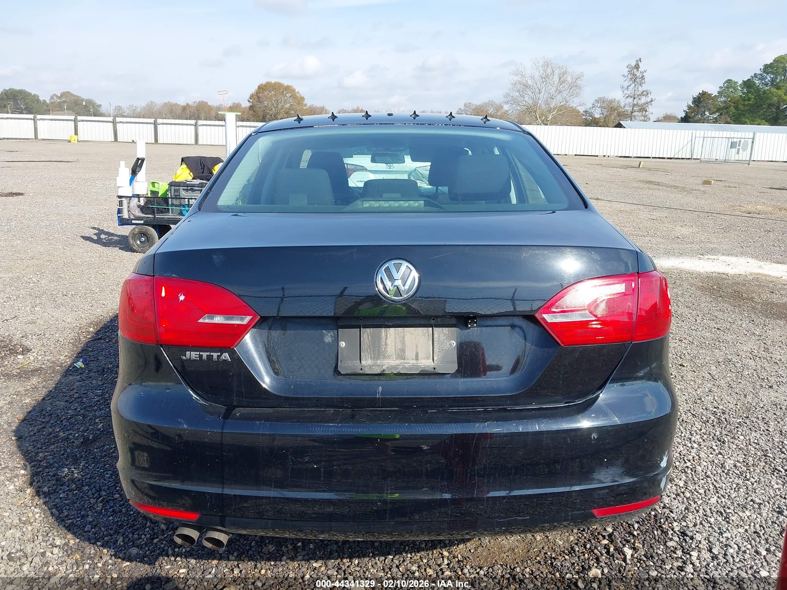 2013 Volkswagen Jetta 2.0l S Black vin: 3VW2K7AJXDM357074