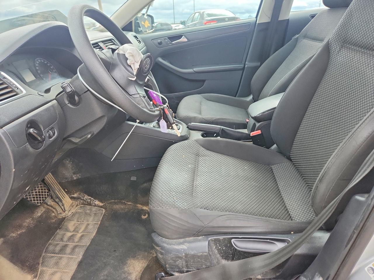 2013 Volkswagen Jetta Base Silver vin: 3VW2K7AJXDM426636