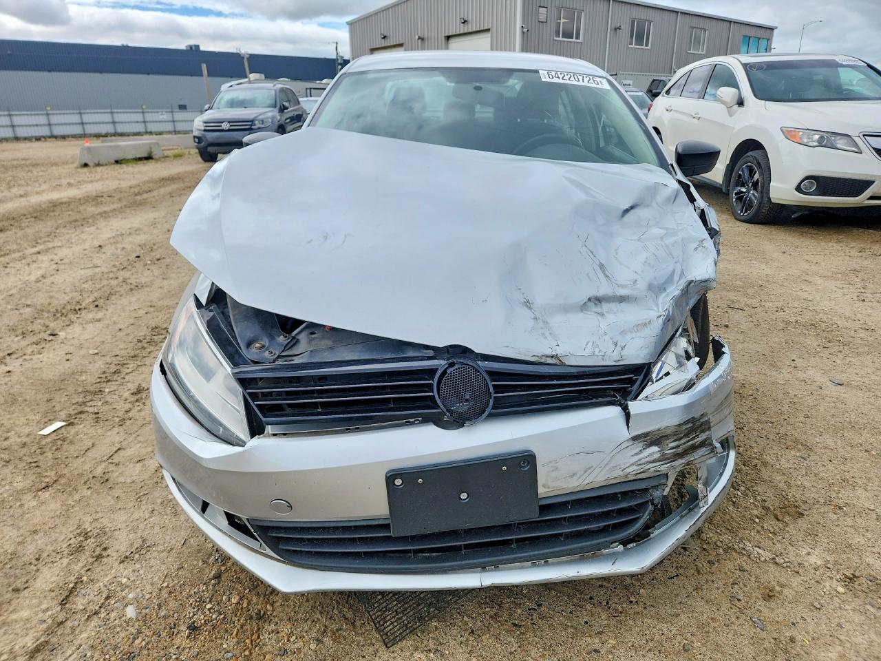2013 Volkswagen Jetta Base Silver vin: 3VW2K7AJXDM426636