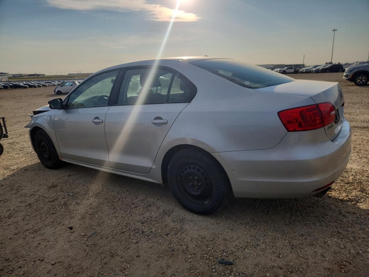 2013 Volkswagen Jetta Base Gray vin: 3VW2K7AJXDM447888