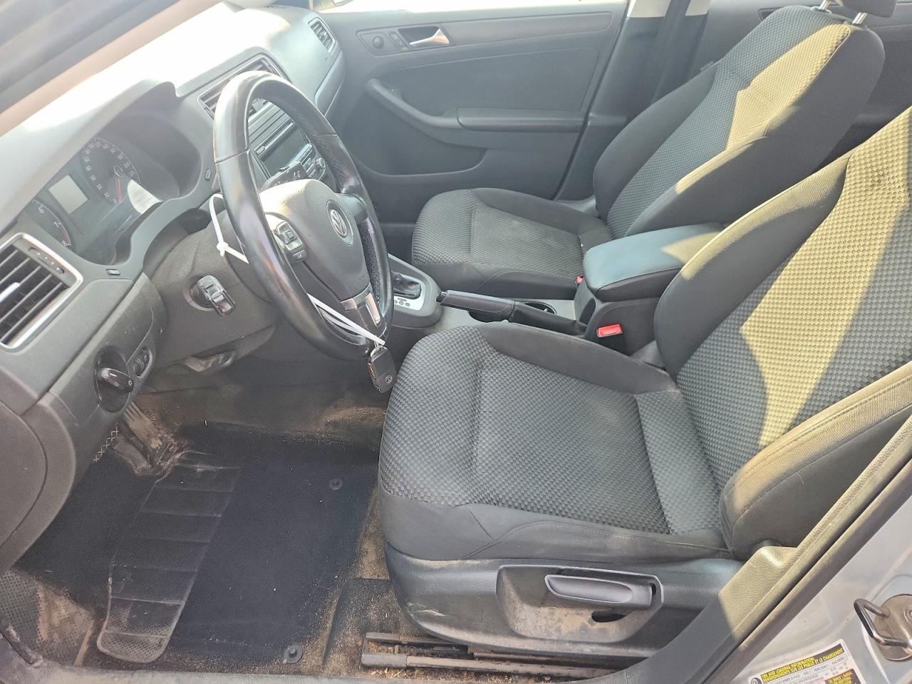 2013 Volkswagen Jetta Base Gray vin: 3VW2K7AJXDM447888