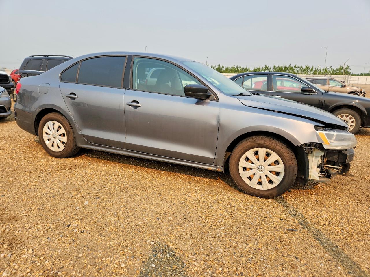 2013 Volkswagen Jetta Base Gray vin: 3VW2K7AJXDM449351