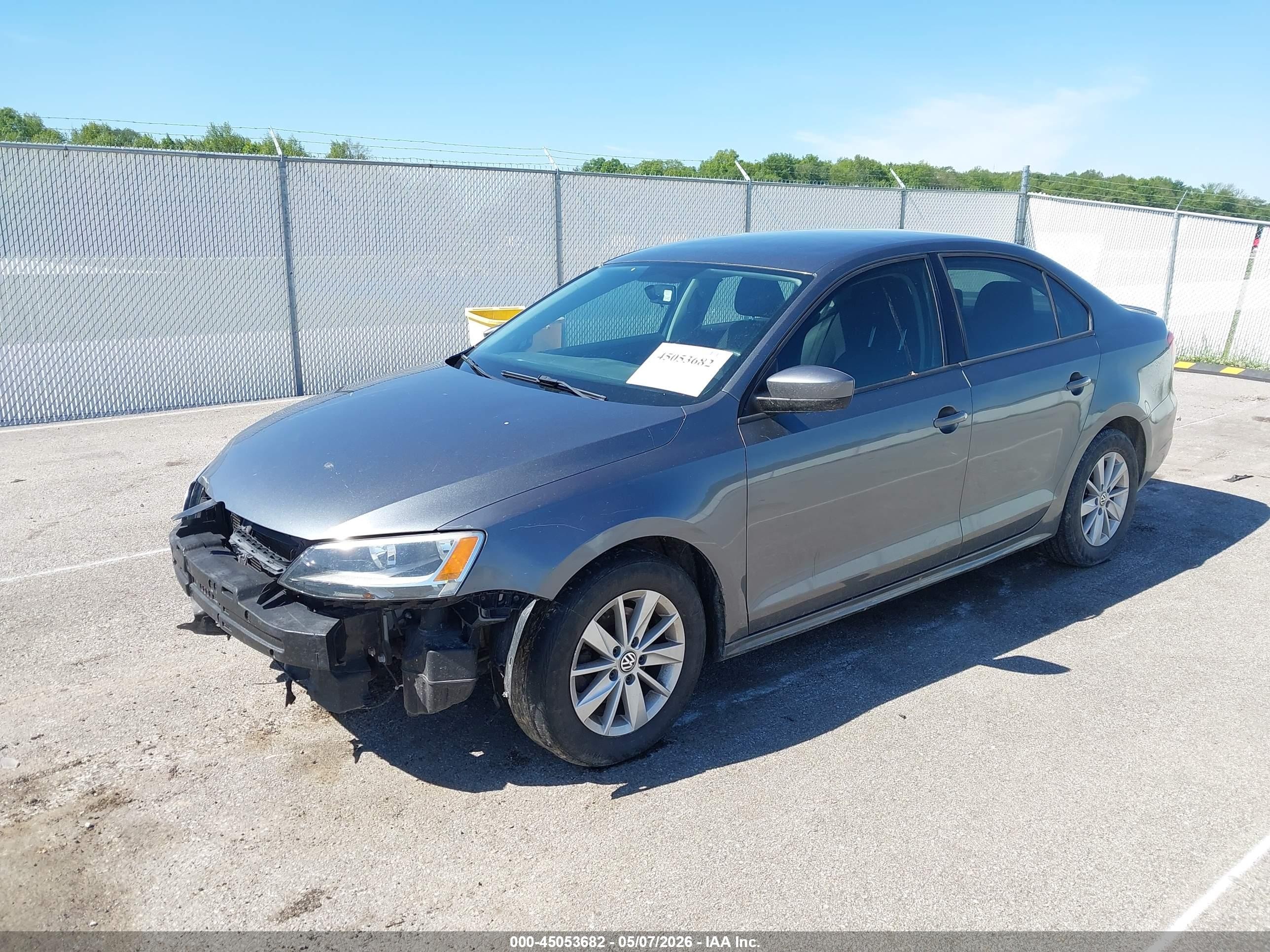 2014 Volkswagen Jetta 2.0l S Gray vin: 3VW2K7AJXEM217172