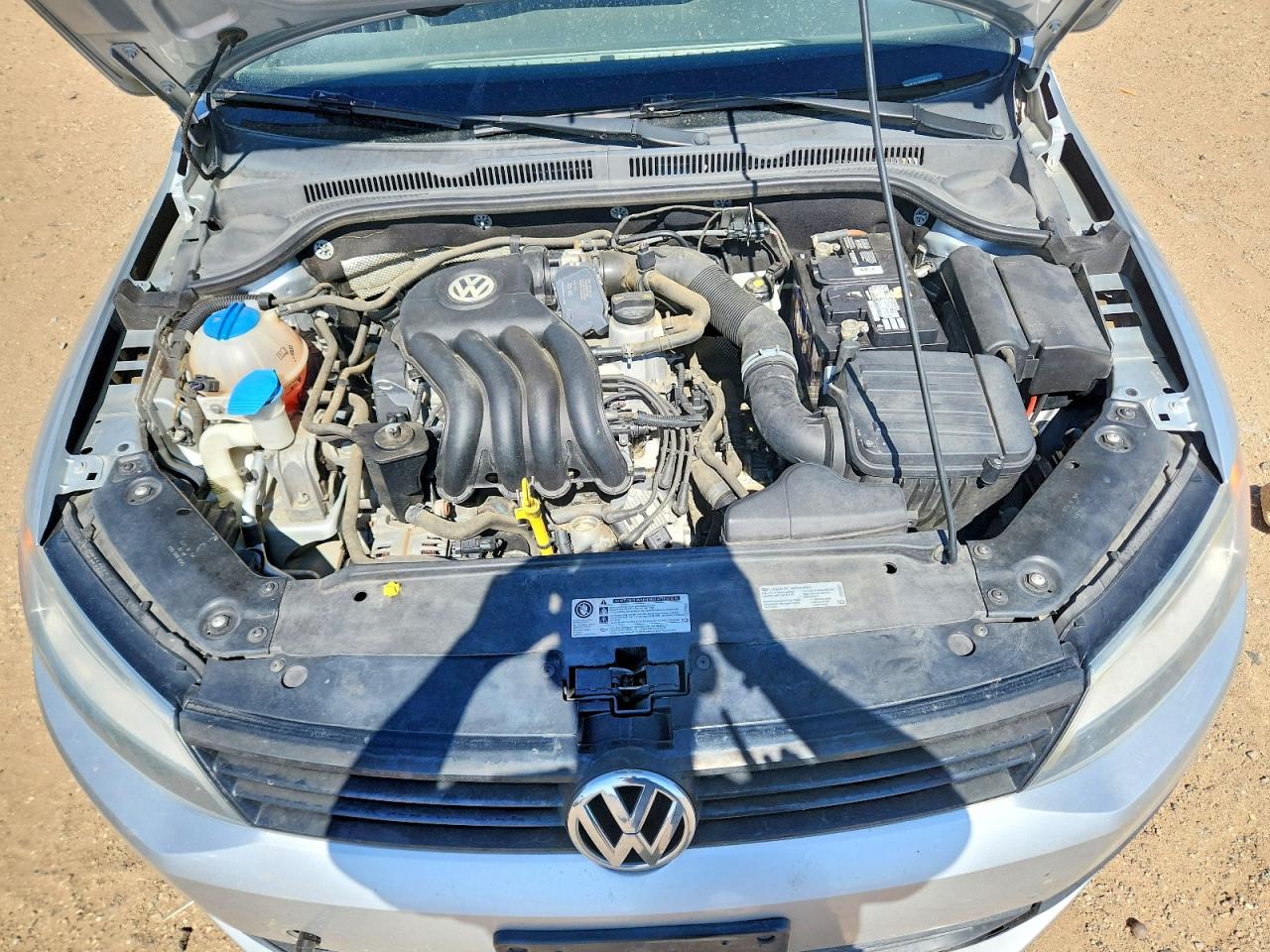 2014 Volkswagen Jetta Base Silver vin: 3VW2K7AJXEM250849
