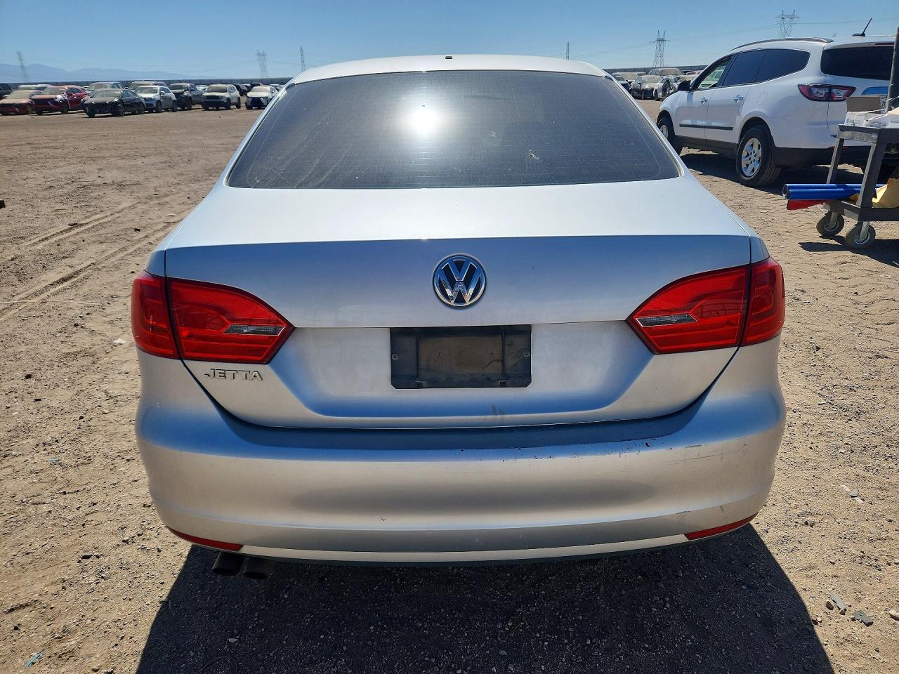 2014 Volkswagen Jetta Base Silver vin: 3VW2K7AJXEM250849
