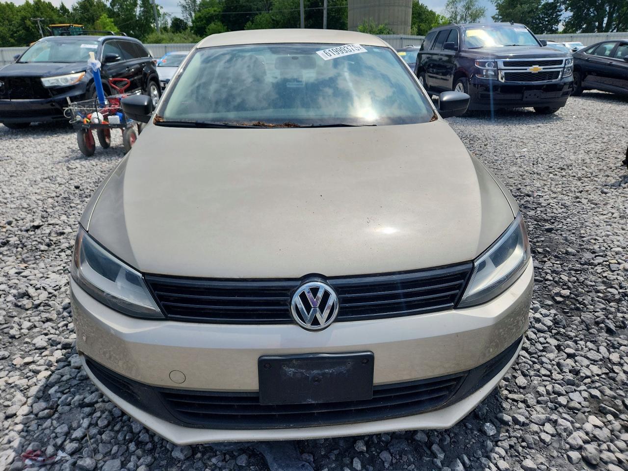 2014 Volkswagen Jetta Base Gold vin: 3VW2K7AJXEM252794