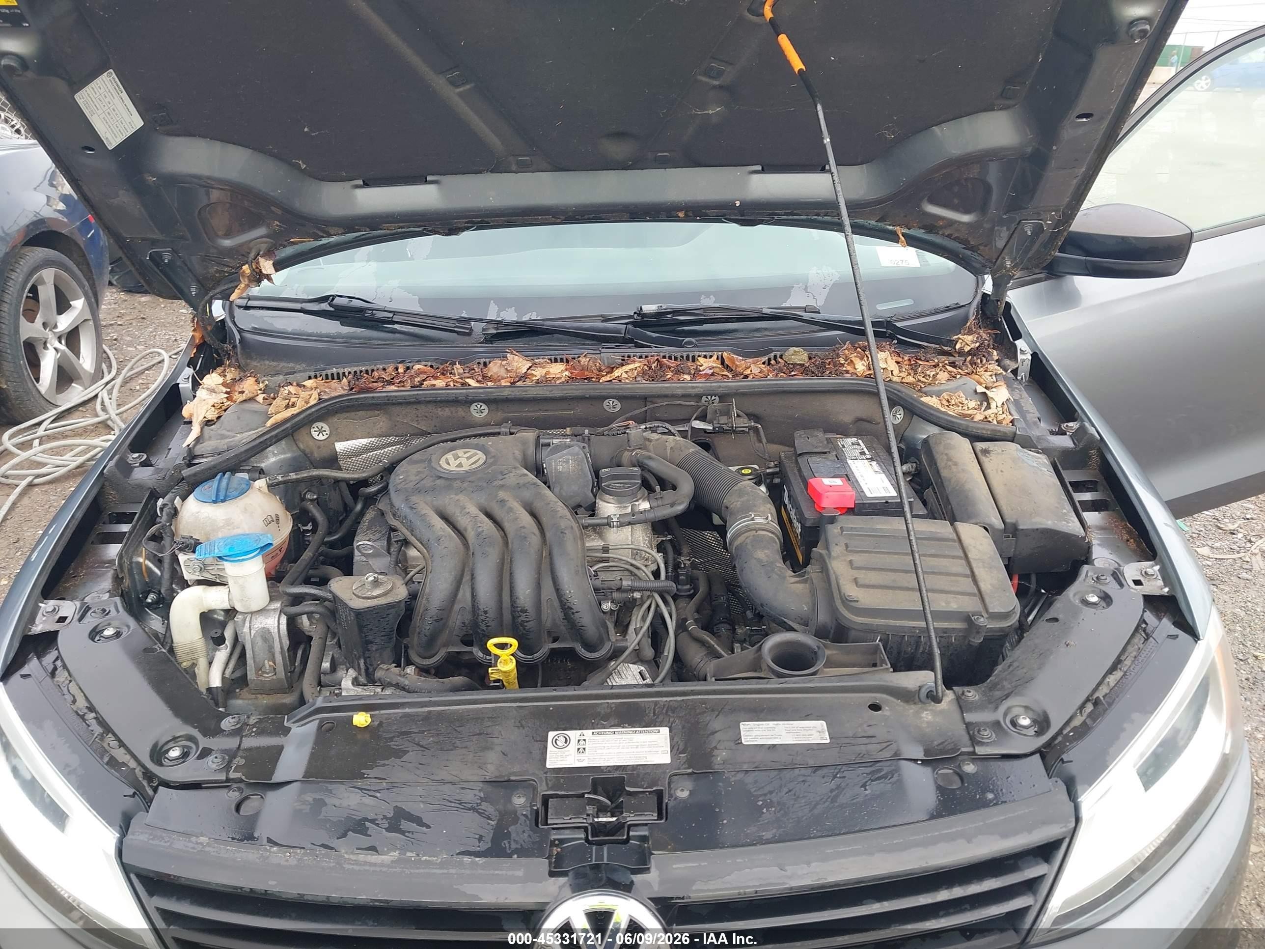 2014 Volkswagen Jetta 2.0l S Gray vin: 3VW2K7AJXEM296651