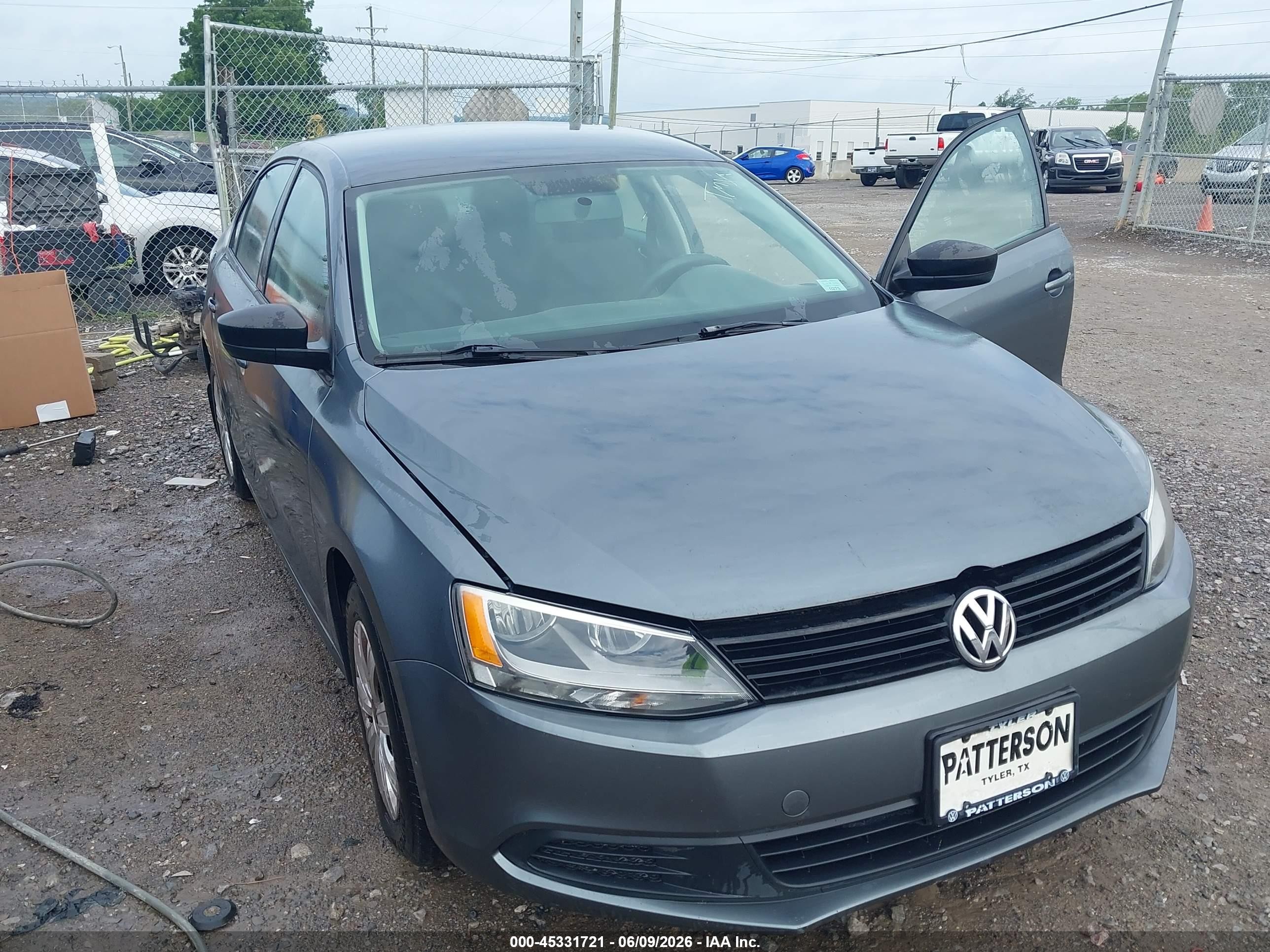 2014 Volkswagen Jetta 2.0l S Gray vin: 3VW2K7AJXEM296651