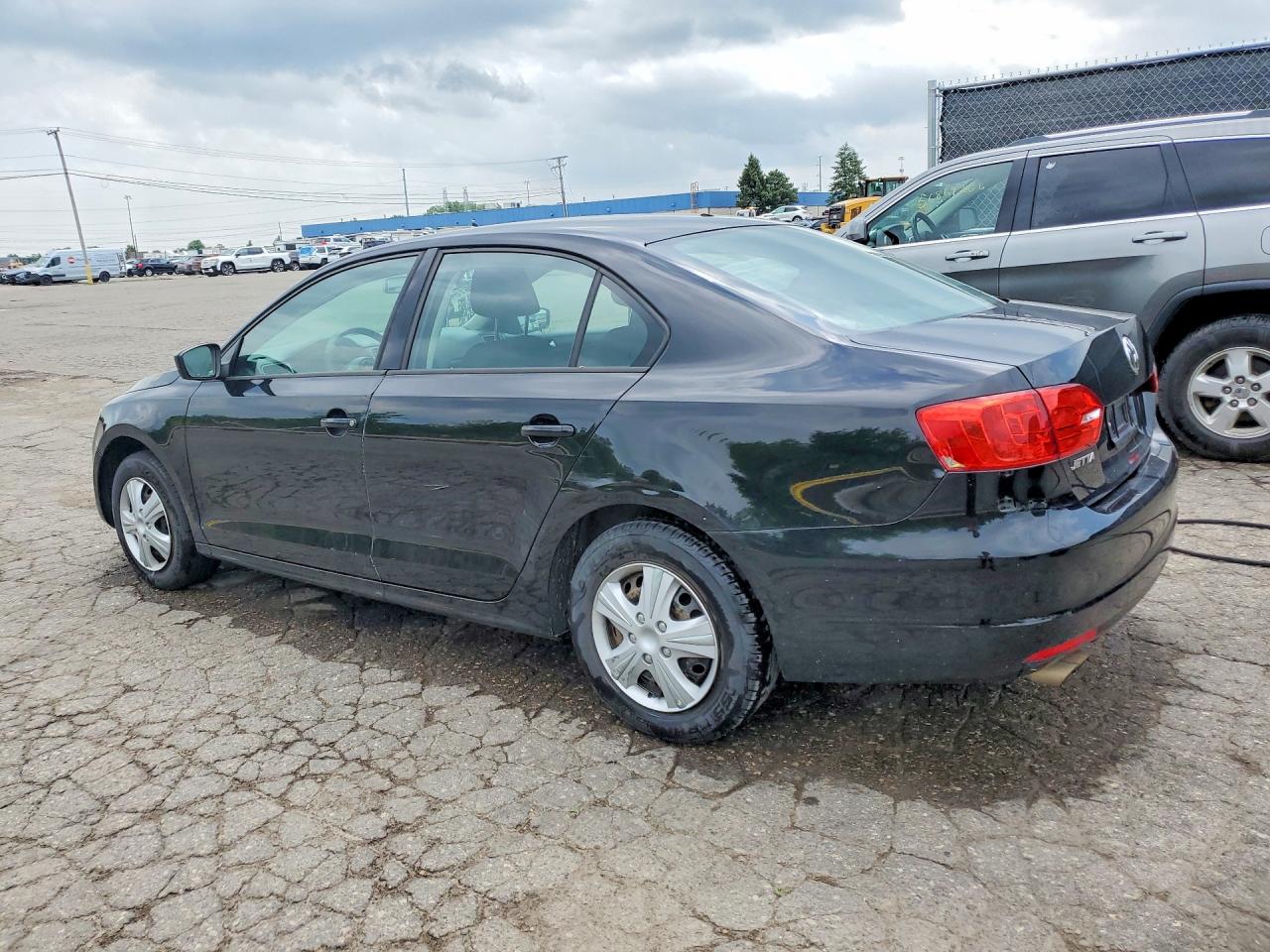 2014 Volkswagen Jetta Base Black vin: 3VW2K7AJXEM319569