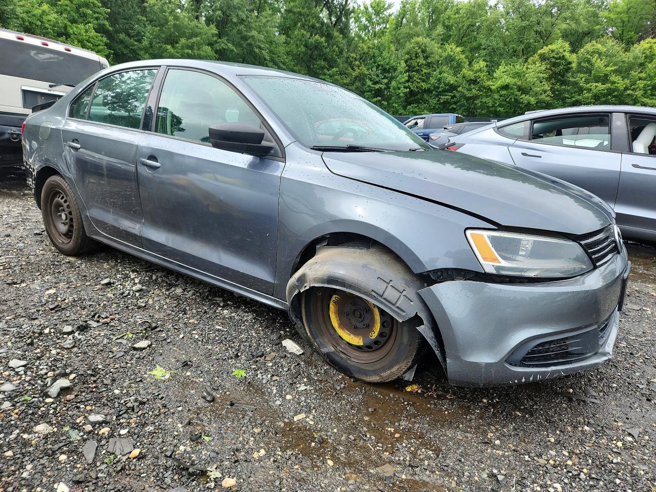 2014 Volkswagen Jetta Base Серый vin: 3VW2K7AJXEM324674