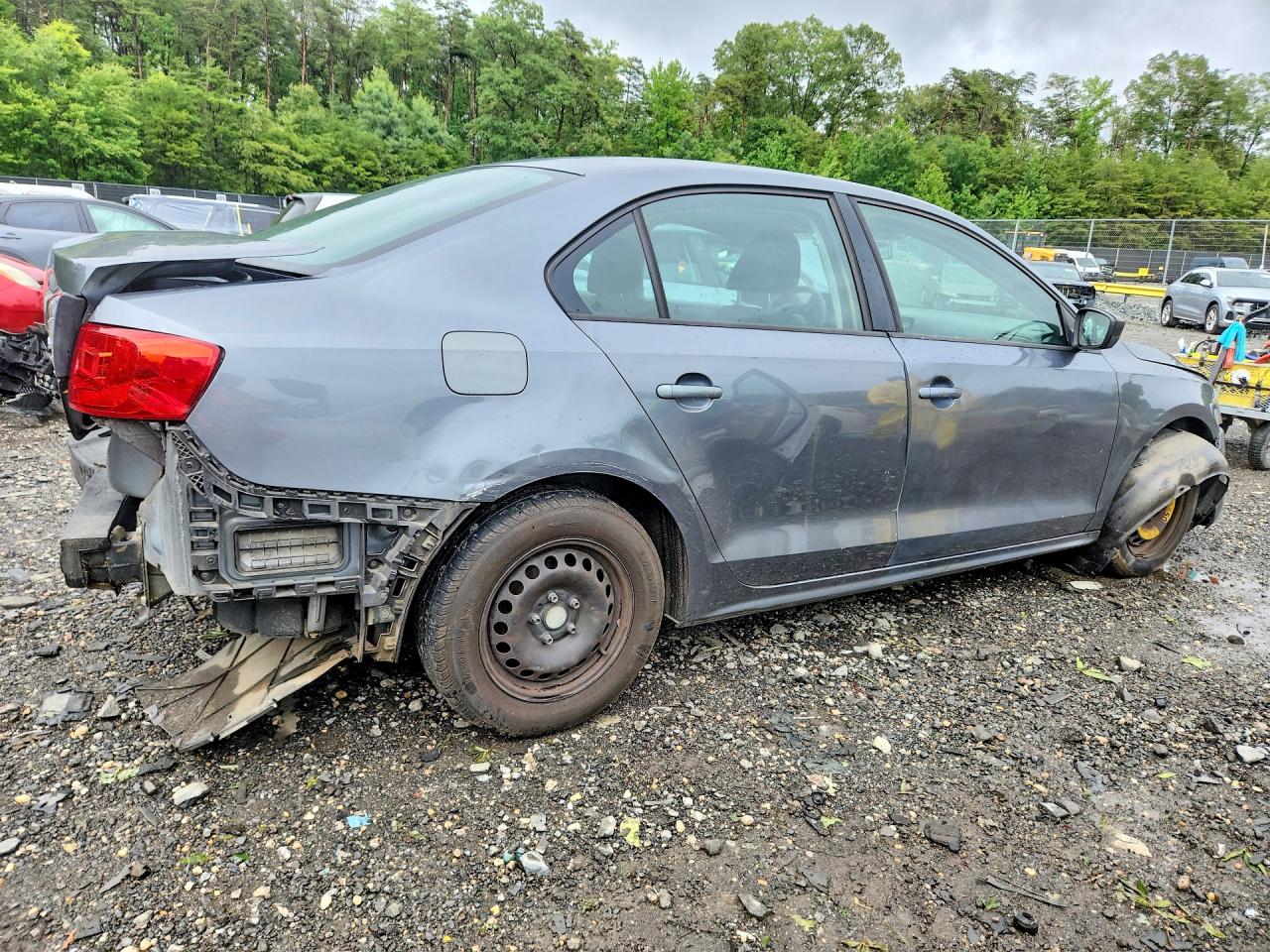 2014 Volkswagen Jetta Base Серый vin: 3VW2K7AJXEM324674