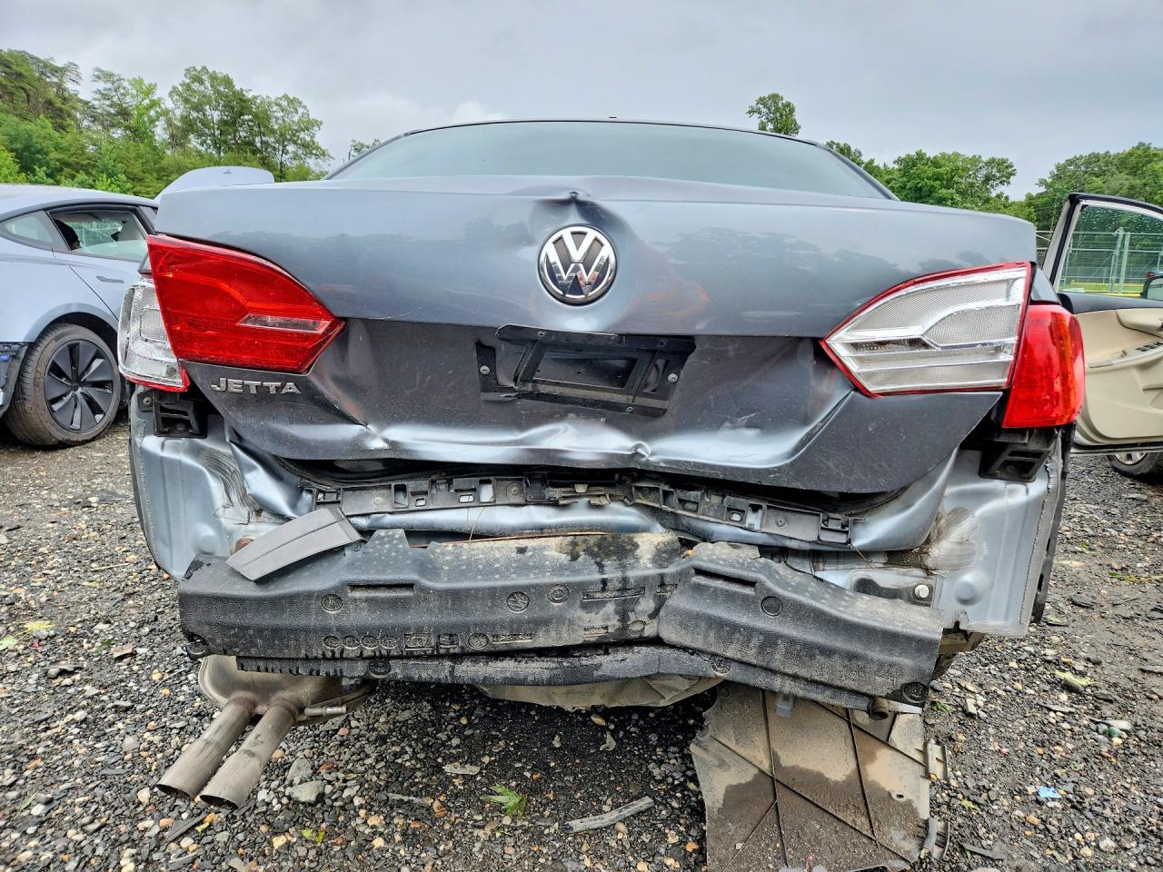 2014 Volkswagen Jetta Base Серый vin: 3VW2K7AJXEM324674