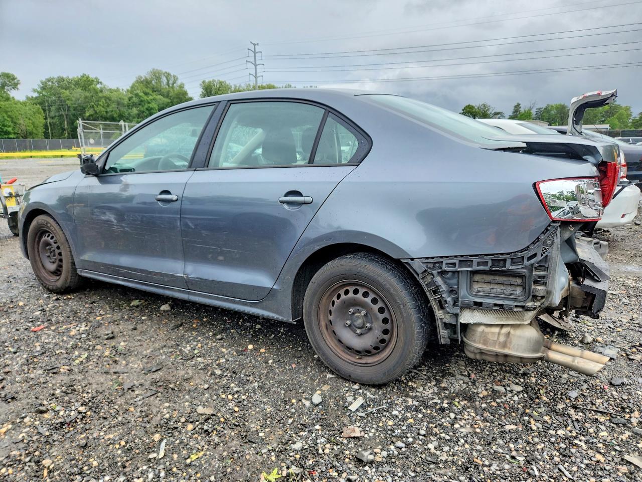 2014 Volkswagen Jetta Base Серый vin: 3VW2K7AJXEM324674