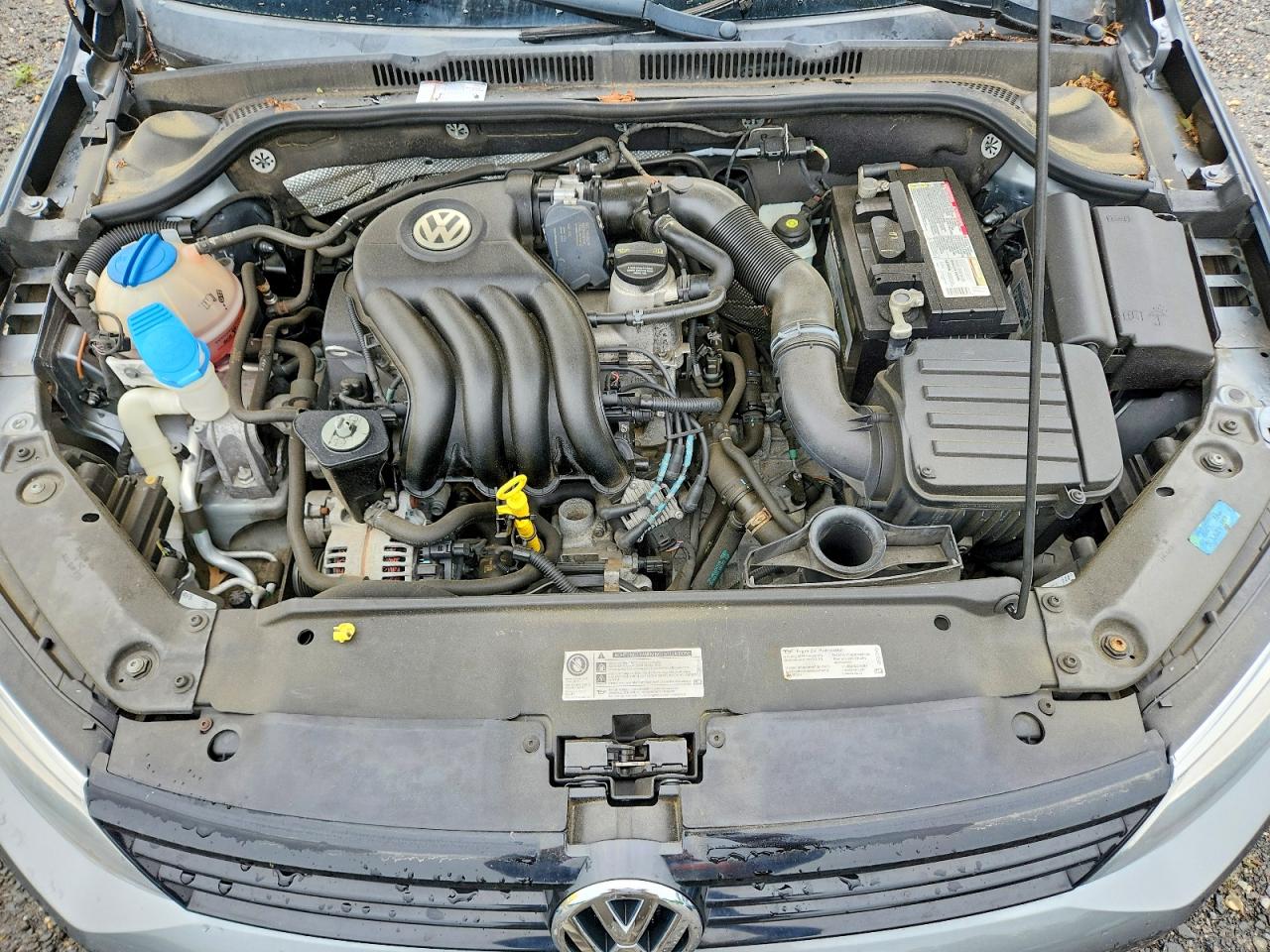 2014 Volkswagen Jetta Base Серый vin: 3VW2K7AJXEM324674