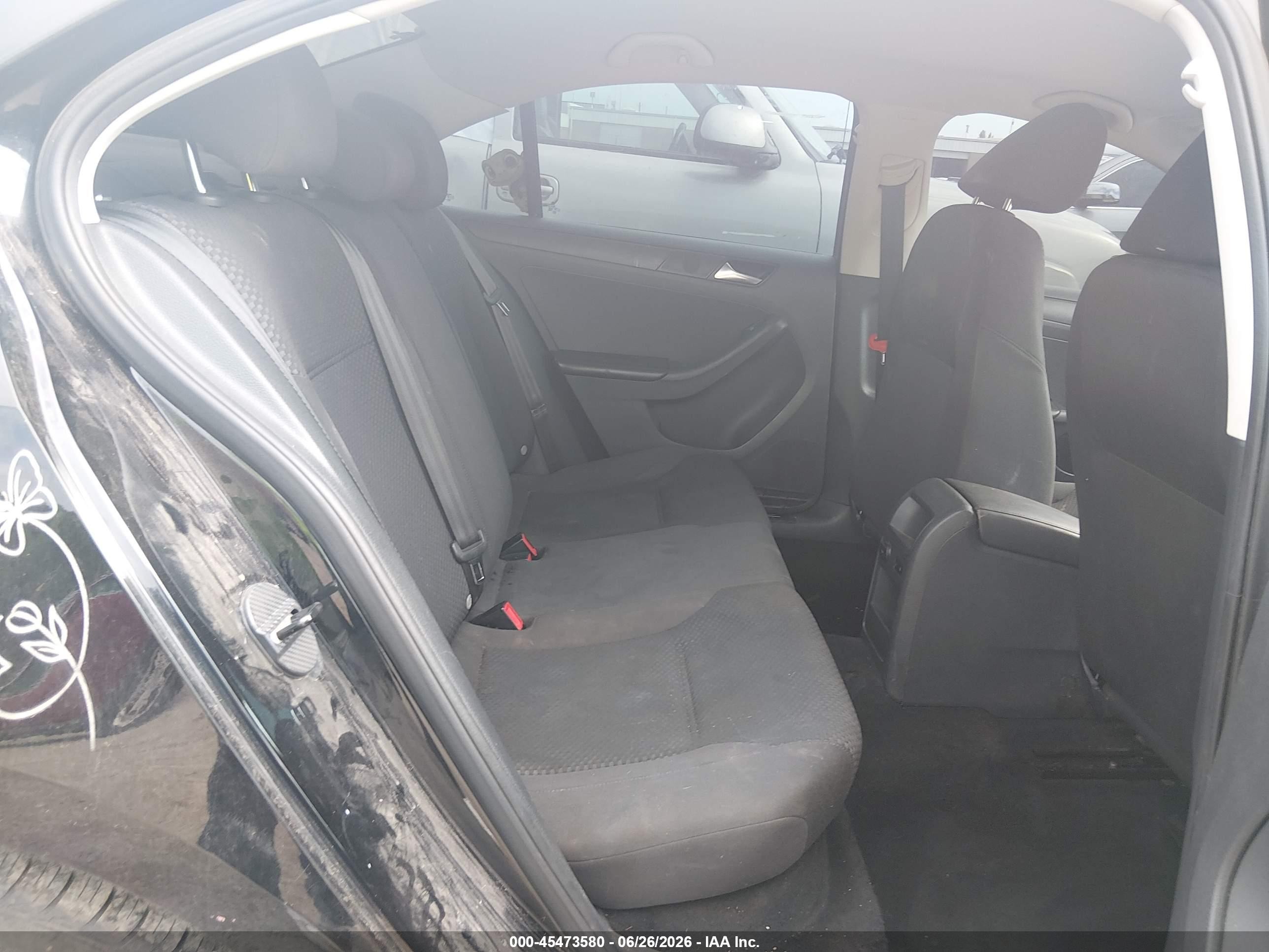 2014 Volkswagen Jetta 2.0l S Black vin: 3VW2K7AJXEM327848