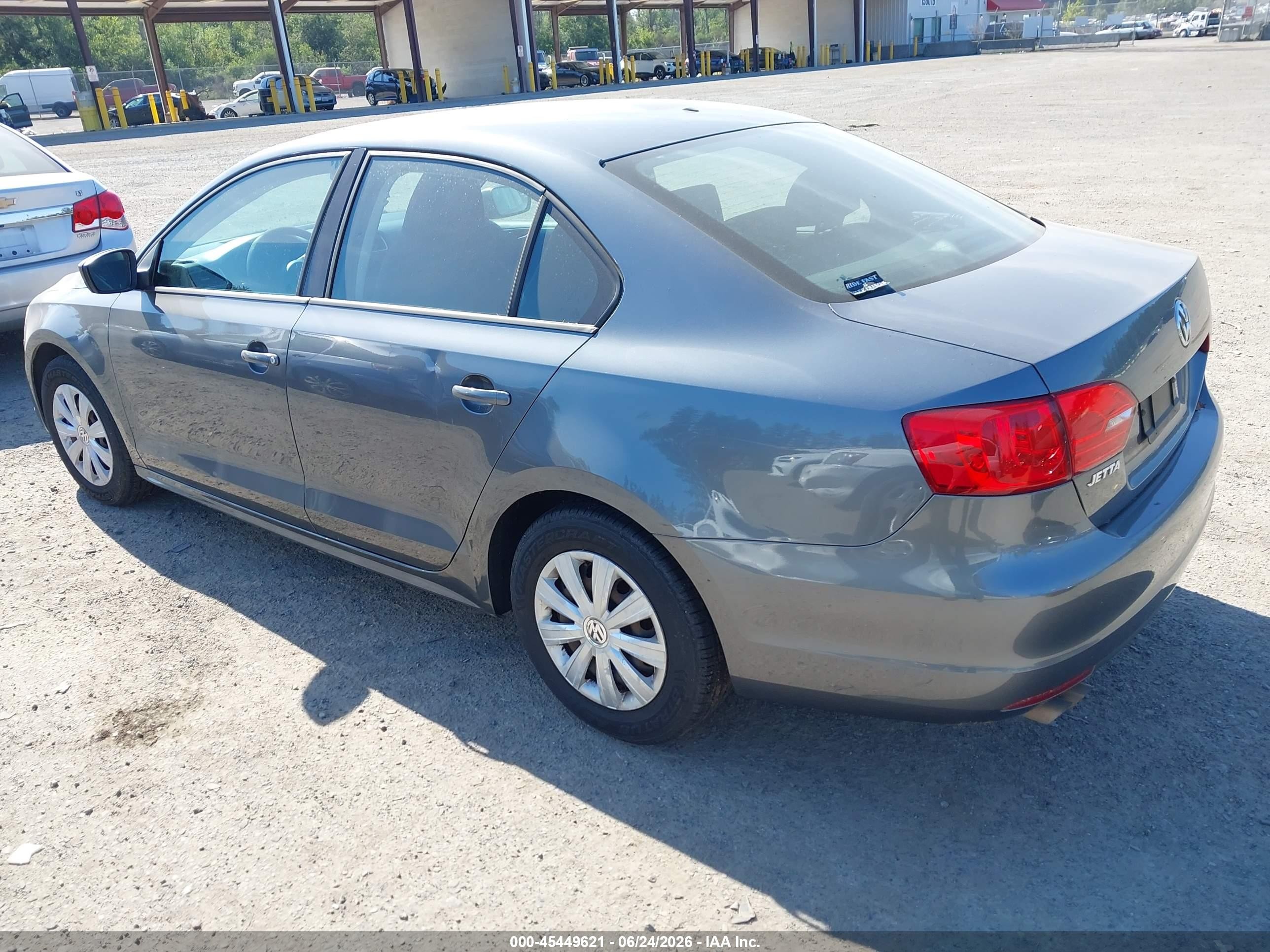 2014 Volkswagen Jetta 2.0l S Gray vin: 3VW2K7AJXEM354080