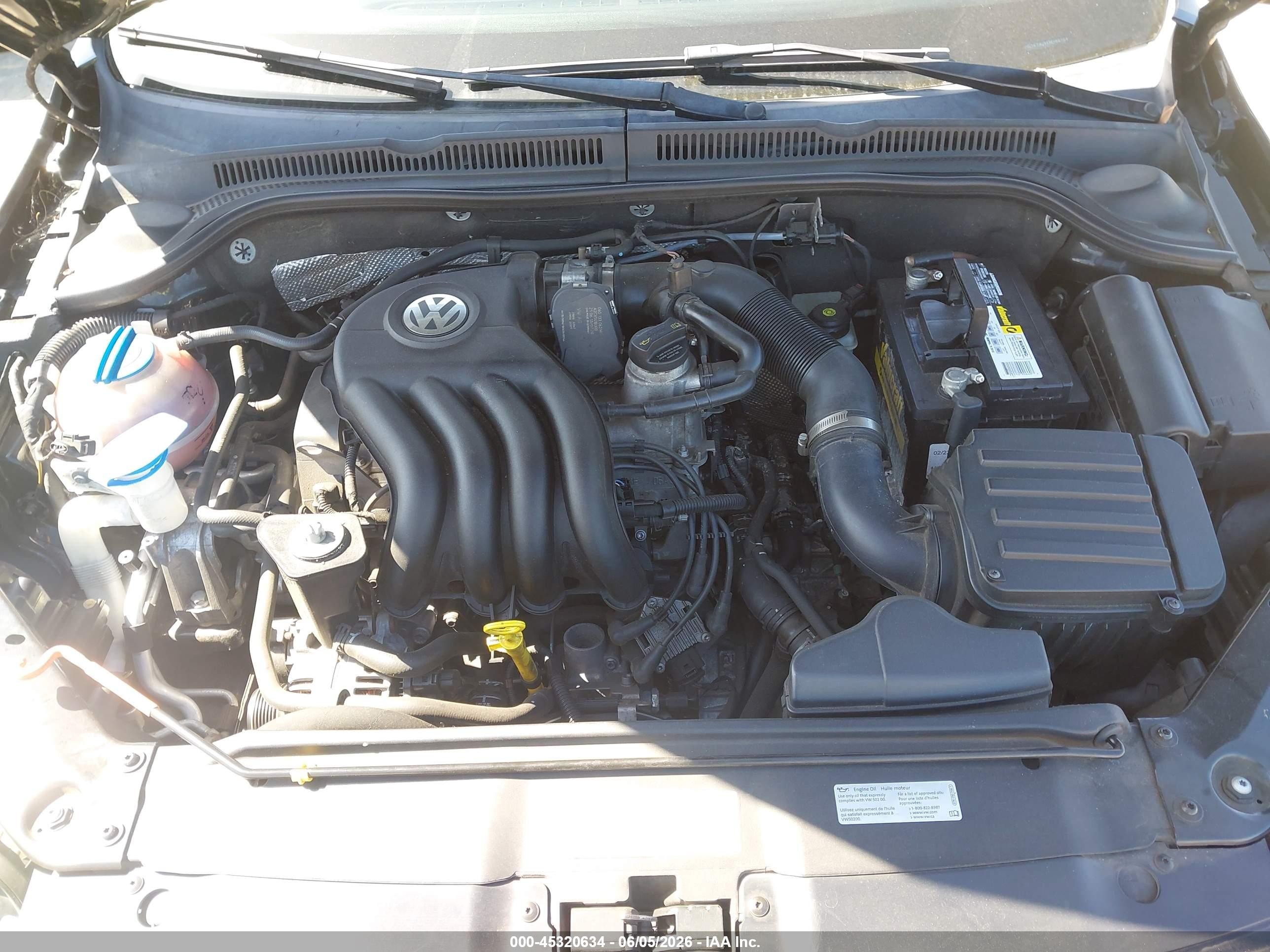 2014 Volkswagen Jetta 2.0l S Black vin: 3VW2K7AJXEM366164