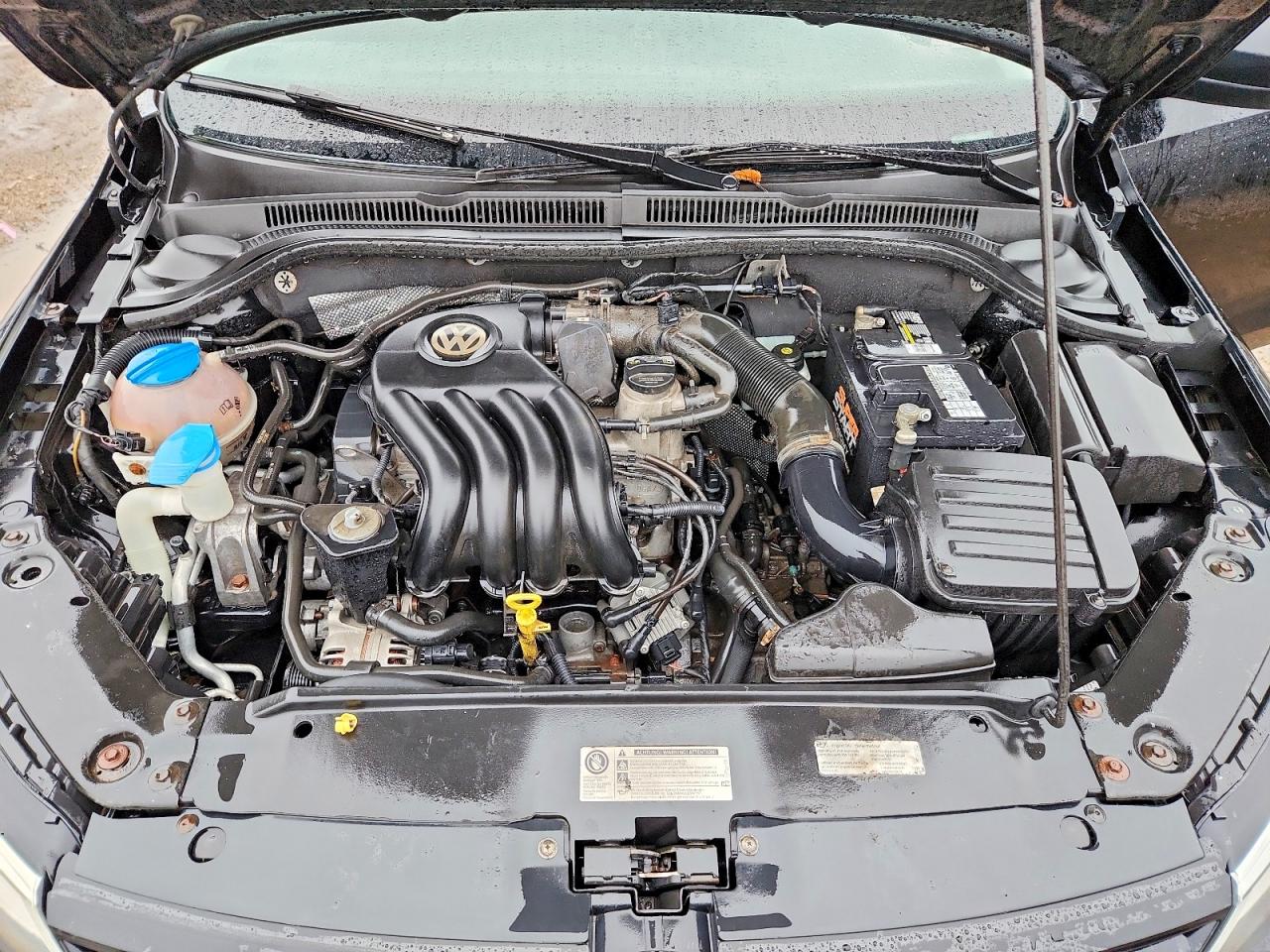 2014 Volkswagen Jetta Base Черный vin: 3VW2K7AJXEM380288