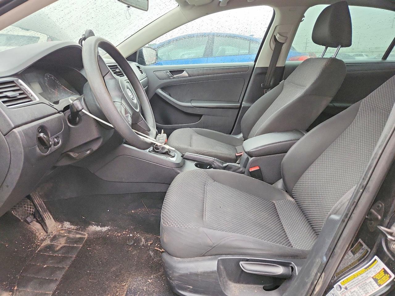 2014 Volkswagen Jetta Base Черный vin: 3VW2K7AJXEM380288