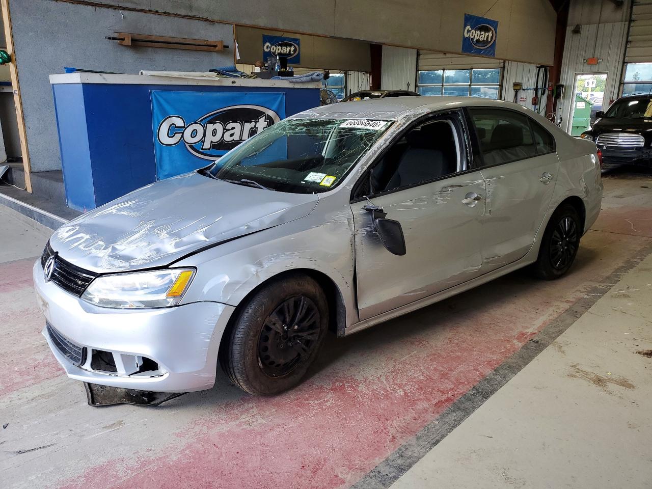 2014 Volkswagen Jetta Base Silver vin: 3VW2K7AJXEM391503