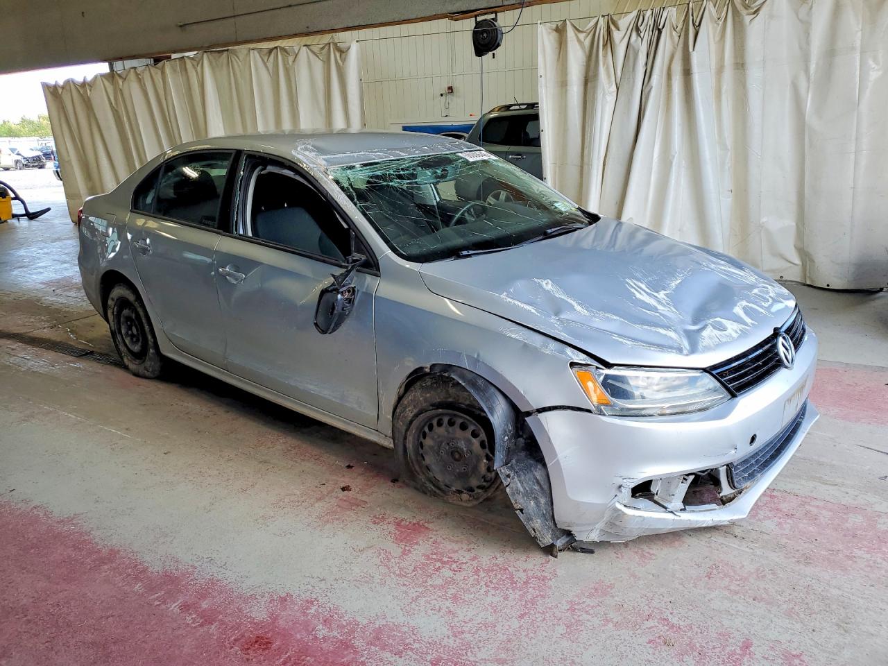 2014 Volkswagen Jetta Base Silver vin: 3VW2K7AJXEM391503