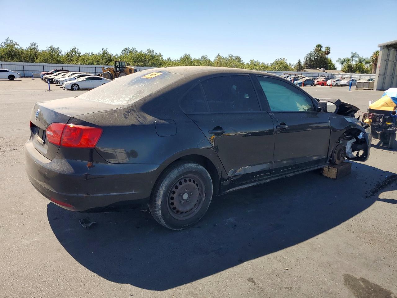 2014 Volkswagen Jetta Base Black vin: 3VW2K7AJXEM393039