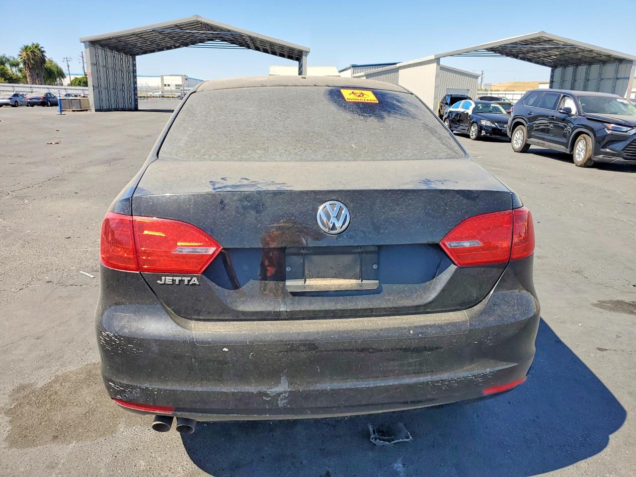 2014 Volkswagen Jetta Base Black vin: 3VW2K7AJXEM393039