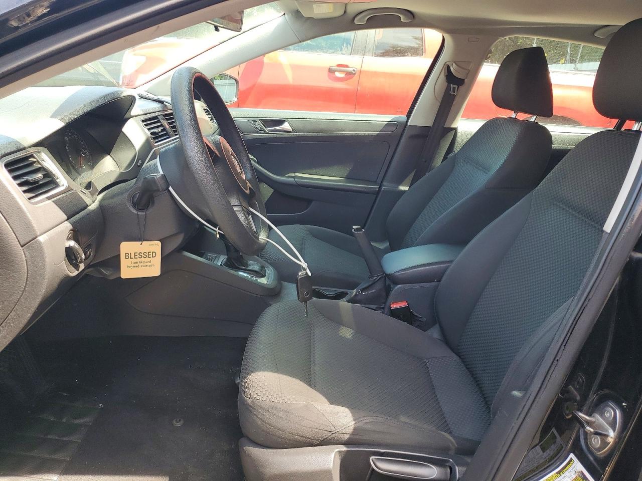 2014 Volkswagen Jetta Base Black vin: 3VW2K7AJXEM406095
