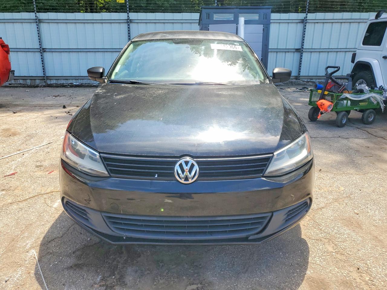 2014 Volkswagen Jetta Base Black vin: 3VW2K7AJXEM406095
