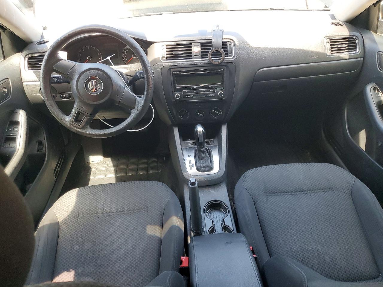 2014 Volkswagen Jetta Base Black vin: 3VW2K7AJXEM406095