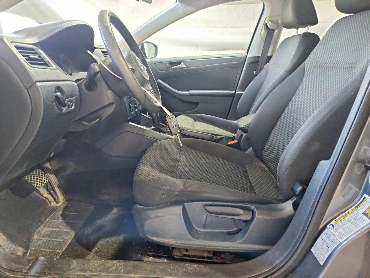 2014 Volkswagen Jetta Base Gray vin: 3VW2K7AJXEM410759