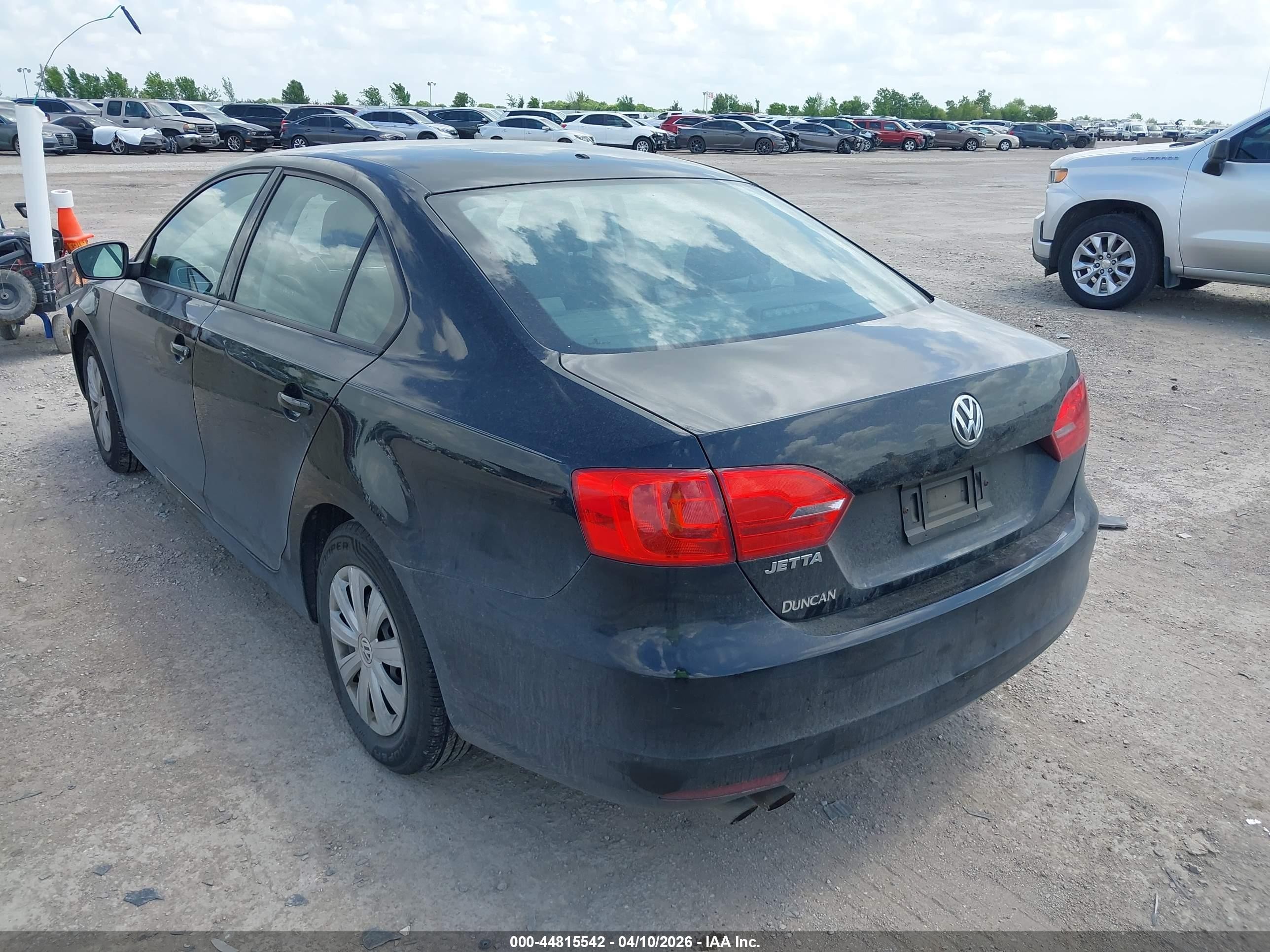 2014 Volkswagen Jetta 2.0l S Black vin: 3VW2K7AJXEM431836