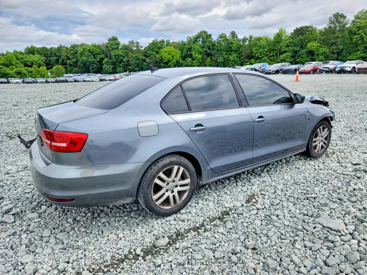 2015 Volkswagen Jetta Base Charcoal vin: 3VW2K7AJXFM208876