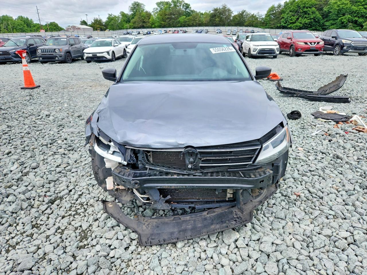 2015 Volkswagen Jetta Base Charcoal vin: 3VW2K7AJXFM208876