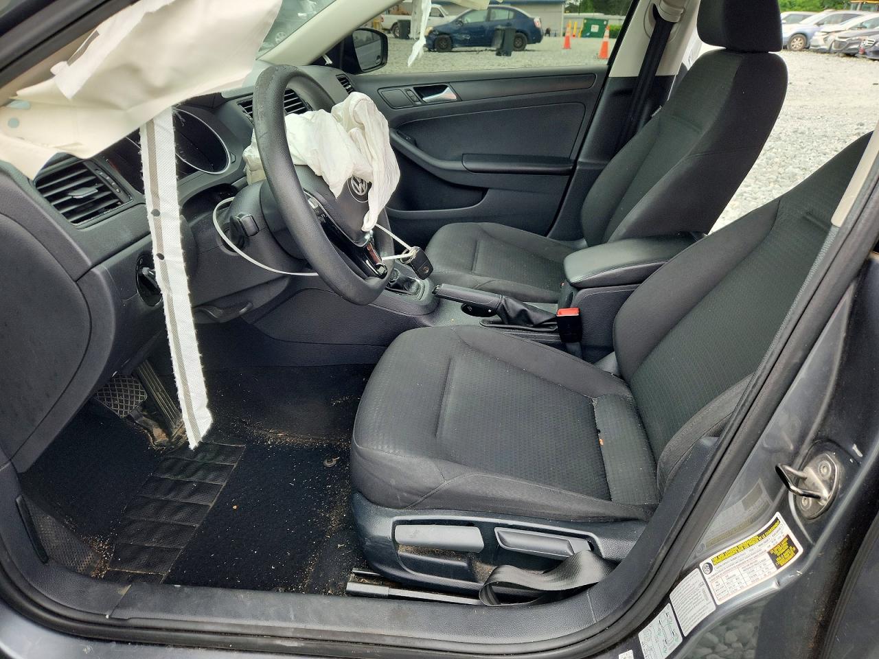 2015 Volkswagen Jetta Base Charcoal vin: 3VW2K7AJXFM208876