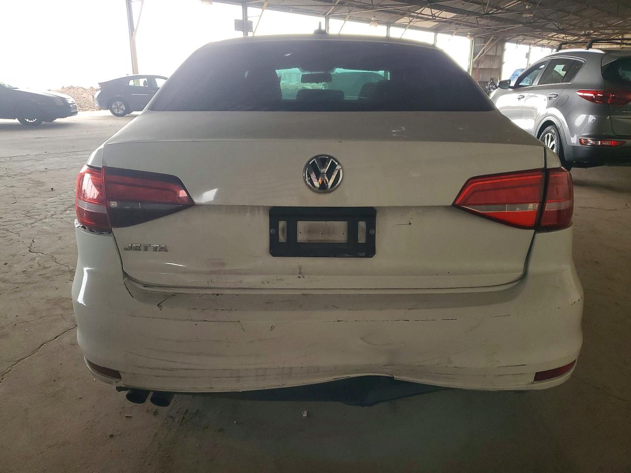 2015 Volkswagen Jetta Base White vin: 3VW2K7AJXFM279849