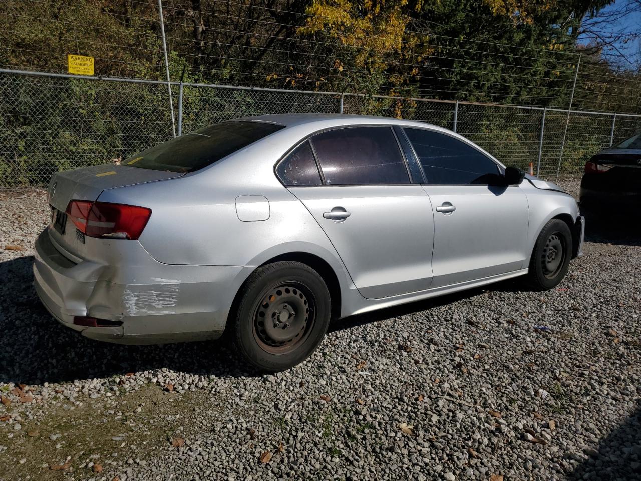 2015 Volkswagen Jetta Base Silver vin: 3VW2K7AJXFM282539