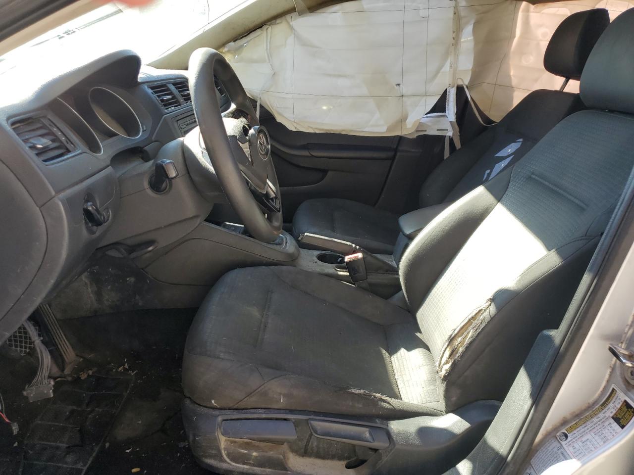 2015 Volkswagen Jetta Base Silver vin: 3VW2K7AJXFM282539