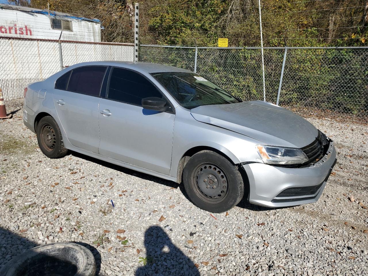 2015 Volkswagen Jetta Base Silver vin: 3VW2K7AJXFM282539