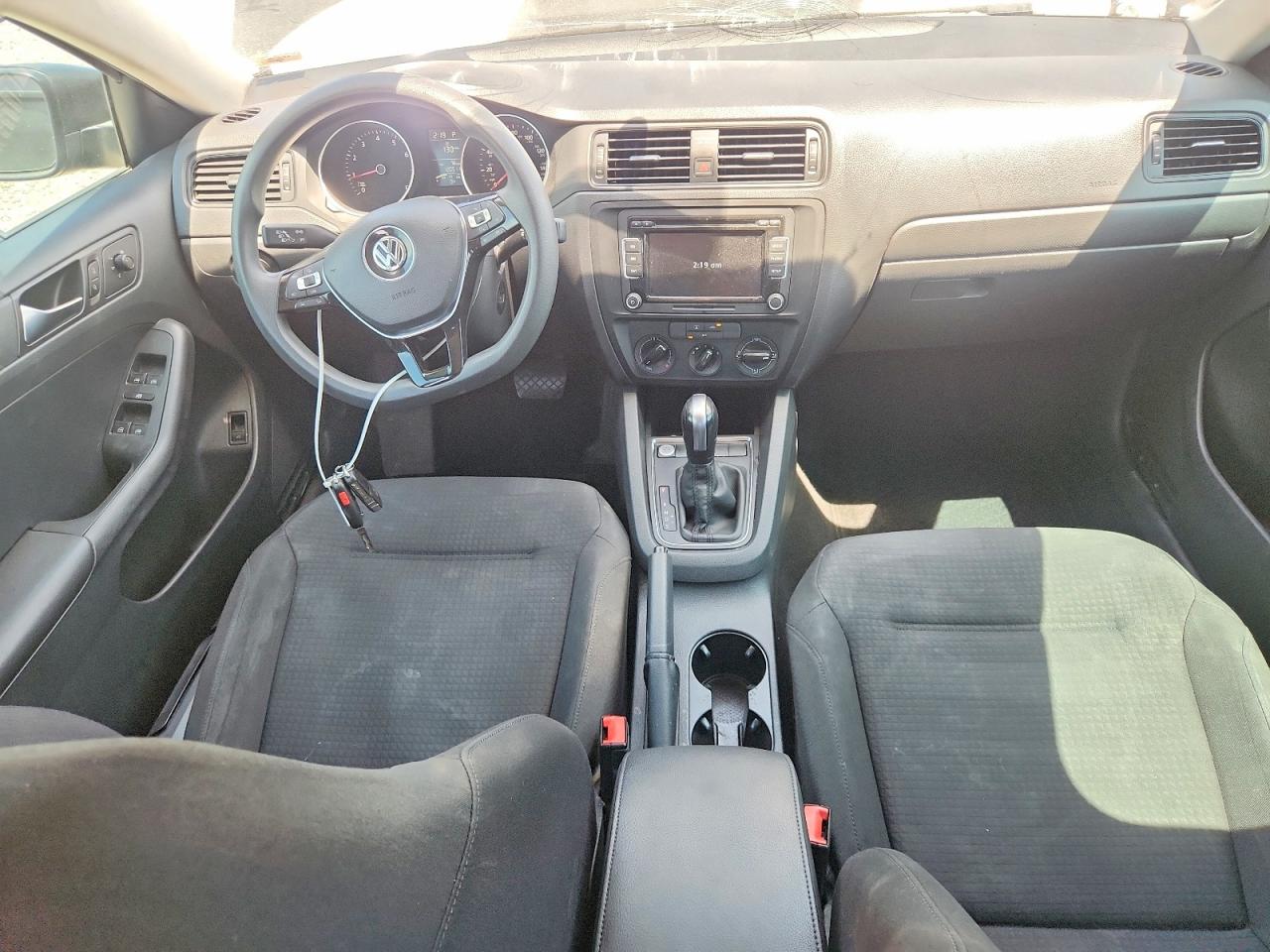 2015 Volkswagen Jetta Base Черный vin: 3VW2K7AJXFM299793