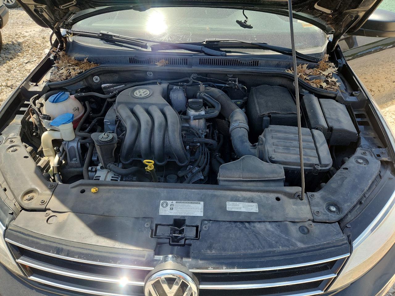 2015 Volkswagen Jetta Base Черный vin: 3VW2K7AJXFM299793