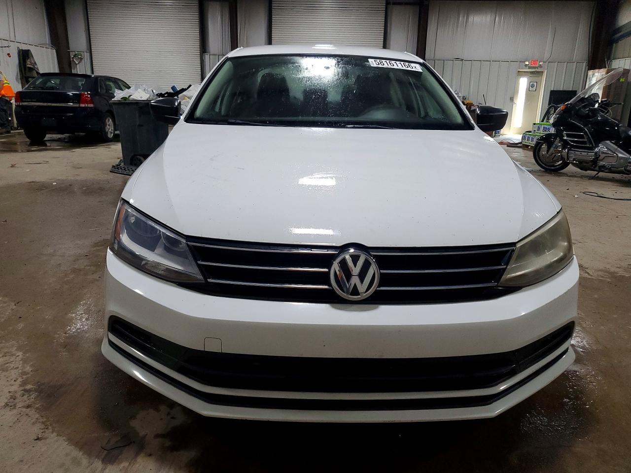 2015 Volkswagen Jetta Base/s White vin: 3VW2K7AJXFM317774
