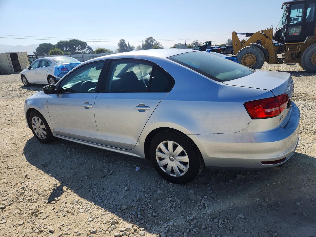 2015 Volkswagen Jetta Base Silver vin: 3VW2K7AJXFM334414