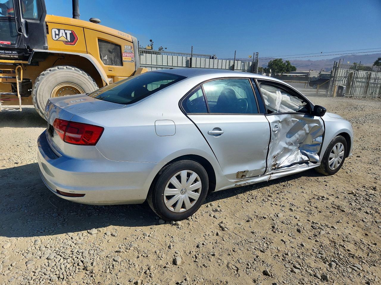 2015 Volkswagen Jetta Base Silver vin: 3VW2K7AJXFM334414