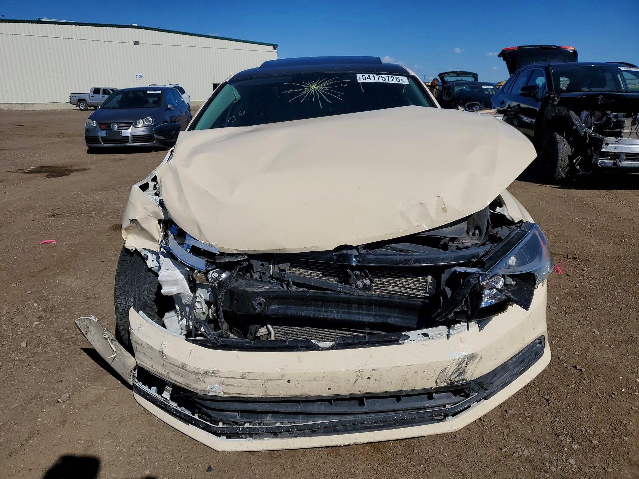 2015 Volkswagen Jetta Base Кремовый vin: 3VW2K7AJXFM334459