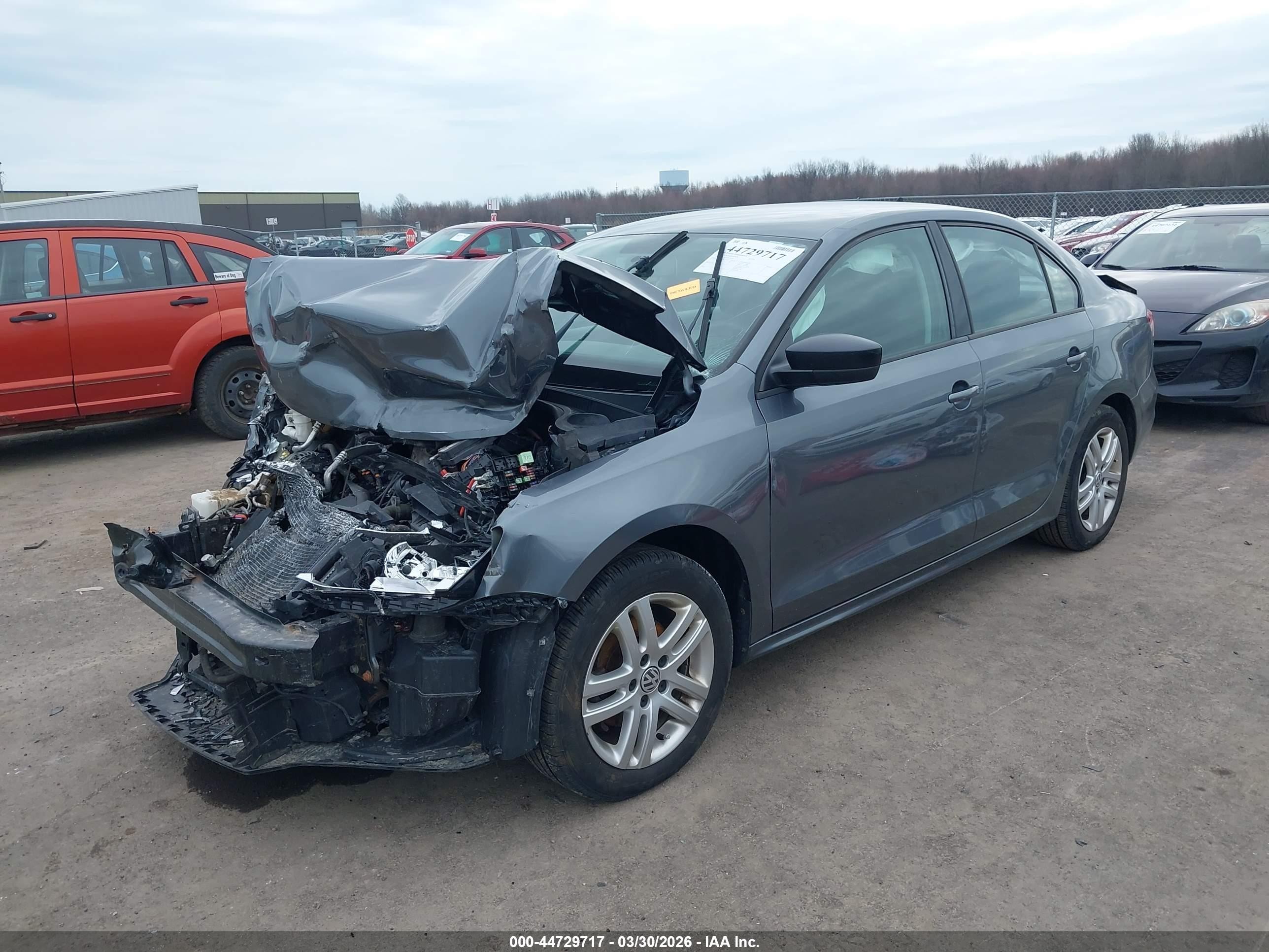 2015 Volkswagen Jetta 2.0l S Gray vin: 3VW2K7AJXFM352167