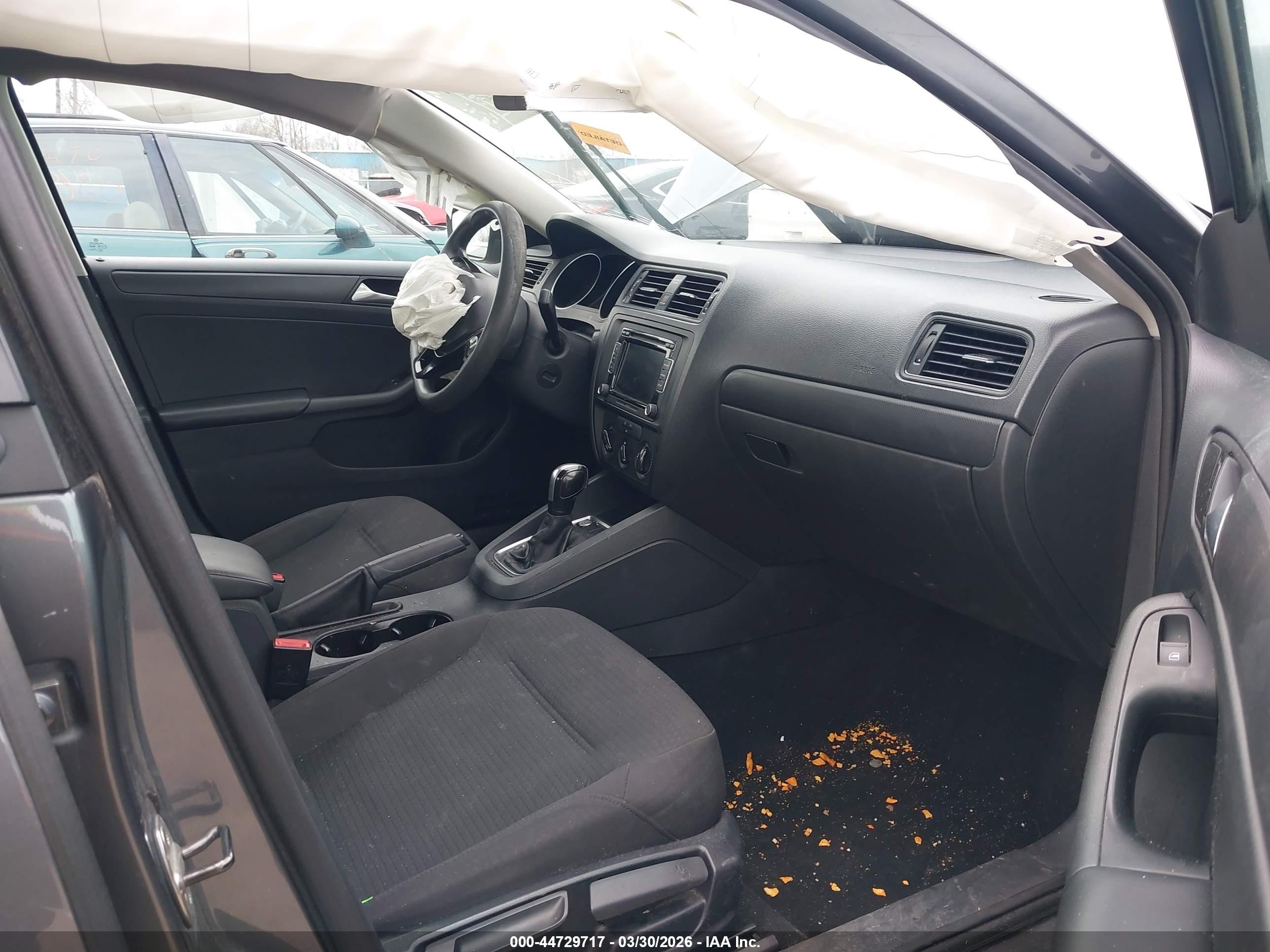 2015 Volkswagen Jetta 2.0l S Gray vin: 3VW2K7AJXFM352167