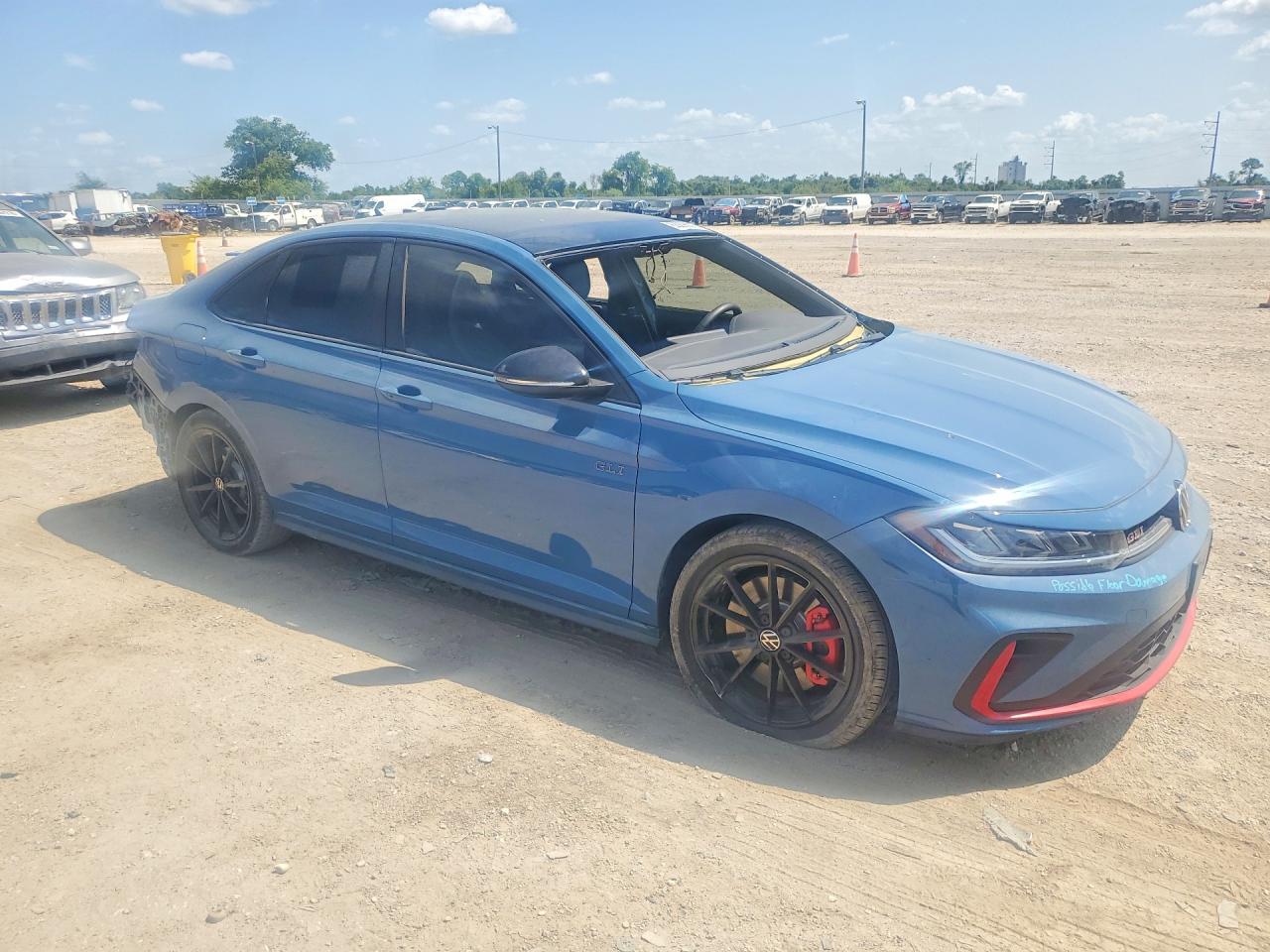 2026 Volkswagen Jetta Gli Autobahn Синий vin: 3VW2M7BU7TM021027